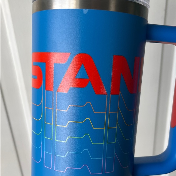 Stanley 30 oz. Quencher H2.0 FlowState Blue Red Multi Tumbler *Read Description - Picture 13 of 13